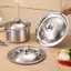 TRTR 10-32Cm Thép Không Gỉ Nắp Nồi Tròn Thay Thế Đa Năng Chảo Chiên Bao Viền Mịn Máy Rửa Chén An Toàn Cho Chảo Chảo Nồi Canh VN