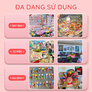 Kẽm nhung loại tốt làm lồng đèn nghệ thuật, sợi dài 29cm, kết hợp DIY hoa handmade và đồ trang trí cá nhân hóa đẹp