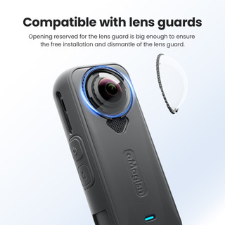 Dành cho Insta360 X4 Air, vỏ bảo vệ silicon cho thân máy, vỏ bảo vệ ống kính, vỏ ống kính và phụ kiện cho máy ảnh hành động