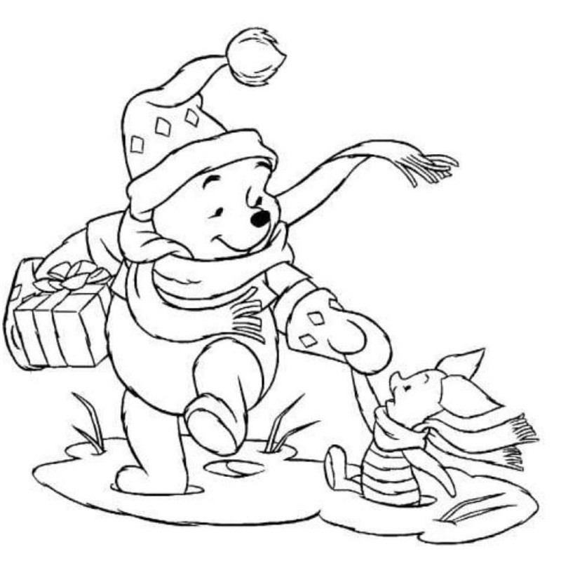 Nhân vật hoạt hình Disney ón Giáng Sinh - Set 30 Tự Tranh Tô Màu A4 A5 Cho Màu Sáp, Màu Chì - TRANH Tự MÀU COLOR LAND