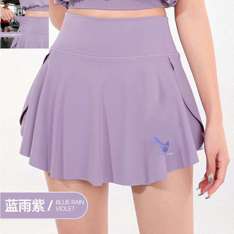 Váy ngắn thể thao hai lớp lưới thấm mồ hôi dành cho mùa hè, phù hợp tập luyện và chạy bộ