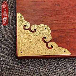 Dày cổ cửa tủ, góc đồng trang trí đồ nội thất, mảnh đồng nguyên chất
