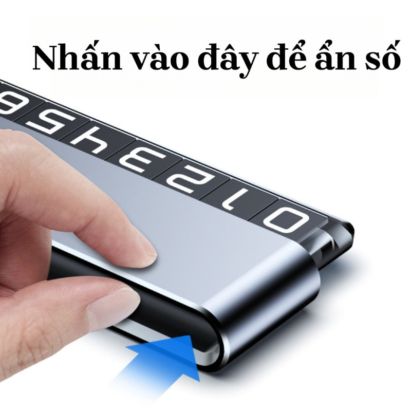 Bảng Số điện Thoại ô Tô Hợp Kim Nhôm Cao Cấp, Thiết Kế Mỏng  Ẩn Số Dễ Dàng, Để Đỗ Xe Tạm Thời Trên Taplo
