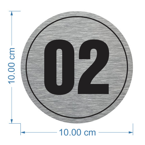 Bộ Số thứ tự bàn ăn , ghế ngồi,  Thẻ số thứ tự bằng alu mạ inox vàng xước chữ IN UV cho nhà hàng, quán cafe, khách sạn