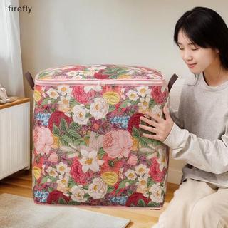 [Firefly] Túi đựng quần áo in hoa Dây kéo đôi Túi di chuyển chống ẩm chống thấm nước Túi đựng vải không dệt cho quần áo [VN]