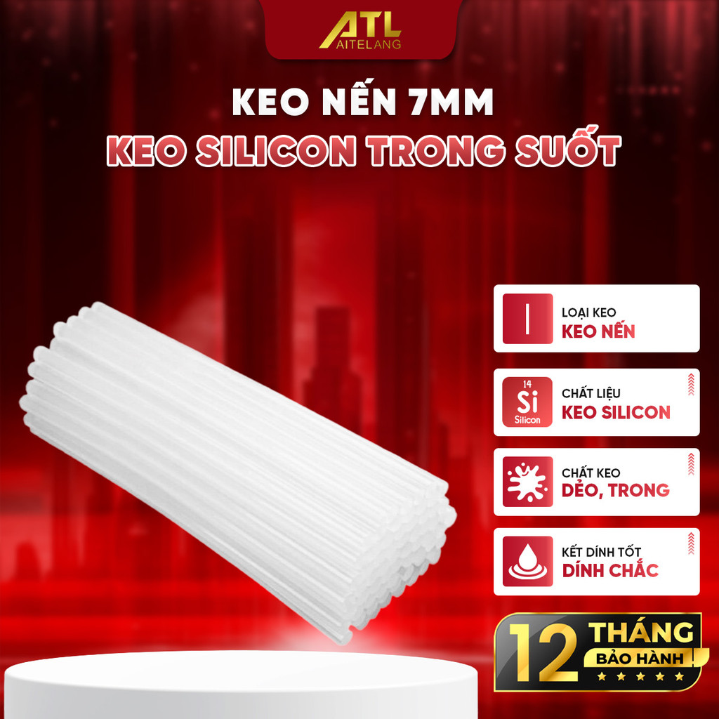 [QUÀ TẶNG] Tặng 2 keo khi mua máy bắn keo. Keo nến 7mm. keo silicon trong suốt dính chắc, an toàn