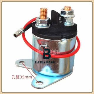Rơ Le Đề Khởi Động Máy Phát Điện 2KW 3KW Dùng Cho Động Cơ Xăng 168F, GX160, GX200 (Rơle Bình Ắc Quy 12V)
