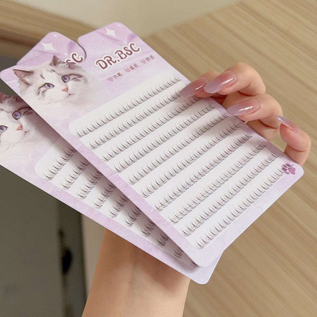 Lông mi dưới thực tế 4-6mm Lông mi giả Cụm lông mi giả tiết kiệm tuyệt vời thời gian trang điểm