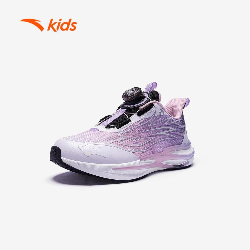 ANTA Kids Red Flame 6 Giày Chạy Thể Thao Bé Gái Phản Quang, Êm Nhẹ Giảm Chấn, Khóa Xoay Tiện Lợi 3226A9902