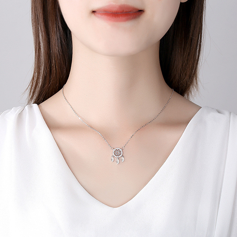 Vòng cổ bắt giấc mơ cá nhân bằng bạc S925