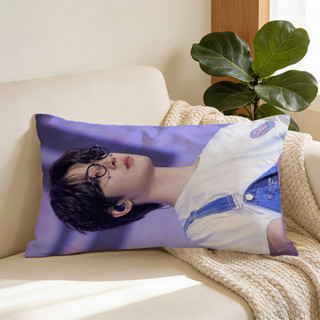 Thành viên SEVENTEEN, Jeon Wonwoo, Vỏ gối hình chữ nhật bằng Polyester in một mặt, Trang trí nội thất (Không bao gồm chèn gối).