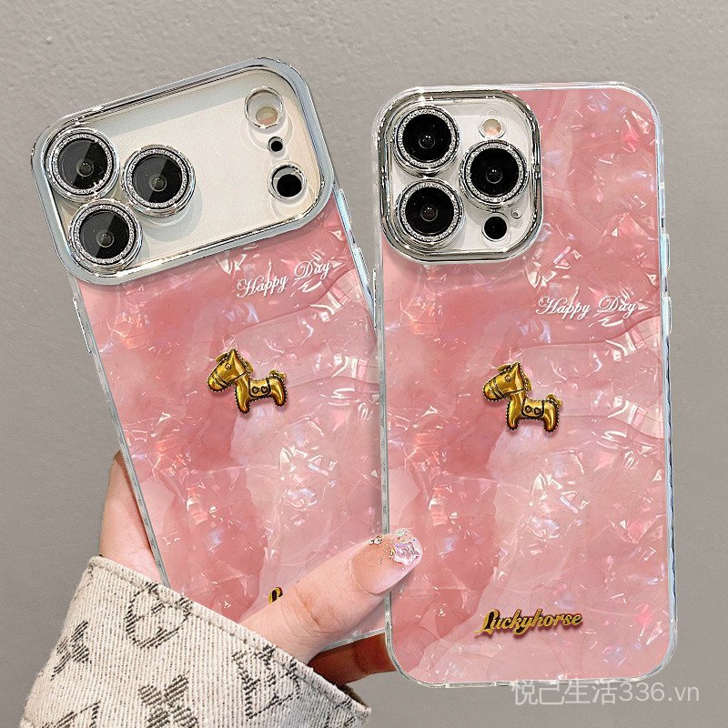 Vòng tay búp bê Pony Thích hợp cho iPhone17promax Vỏ điện thoại mate80 Cô gái có giá trị cao 16 15 Cứng