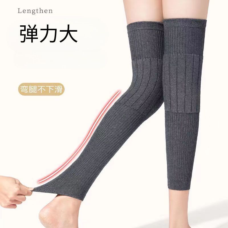 Miếng đệm đầu gối cashmere dày cho mùa thu đông, giảm đau khớp và giữ ấm chân