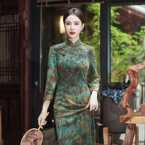 Qipao Sườn Xám 5 Màu Cho Mùa Đông, Phù Hợp Dạ Hội