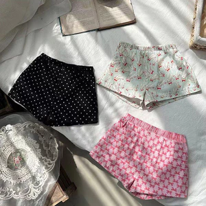 Quần Short Bé Gái Mùa Hè In Đầy Đủ Hoạt Hình Hoa Phong Cách Mỏng 80-140 Kích Thước YTUZ