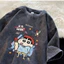 Áo thun phong cách đường phố - Tay ngắn nhuộm tie-dye - Họa tiết retro kiểu Mỹ-100% cotton - Mềm mại và thoáng khí-D243