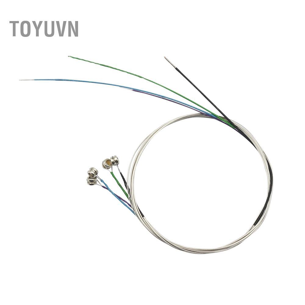 toyuvn ERYUE Bộ dây đàn violin đầy đủ phổ thông (E-A-D-G) Dây đàn violon lõi thép Niken-Bạc có đầu bóng mạ niken cho đàn violin 4/4 3/4 1/2 1/4