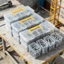 Hộp lưu trữ PP trong suốt có ngăn, Dụng cụ sắp xếp phần cứng có thể xếp chồng lên nhau chống ẩm cho ốc vít Dụng cụ nhỏ, Thiết kế tay cầm di động
