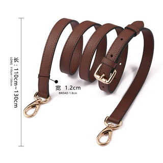 Dây đeo túi da thật họa tiết vải thiều, có thể điều chỉnh, dài 110-130cm, cho túi xách, túi đeo chéo