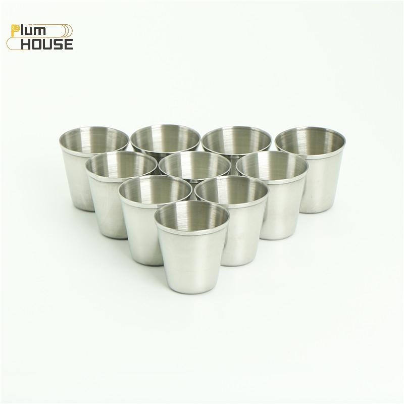 PlumHOUSE 10 Cái 30ml Di Động Inox Rượu Uống Ly Barware Cup VN