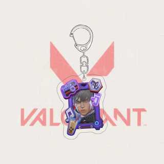 VALORANT Anime KeyChain ‌Iso Jett Yoru Men Key Chain for Women Creative Cartoon Role Kawaii Figure Acrylic Keyring
