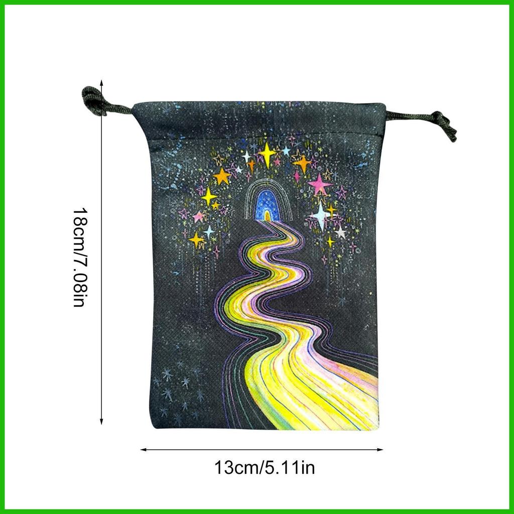 Túi đựng thẻ Tarot Oracle Tarot Deck Holder Túi nhung Deck Case Storage Vintage Thiết kế dễ thương cho trẻ em Đọc saixit2vn