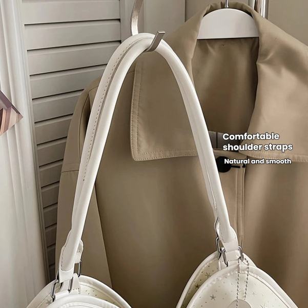 ANCO 2026 Túi tote Hàn Quốc Dung lượng lớn Lớp học trên Sao hình chấm tròn nách chứa máy tính 16 inch
