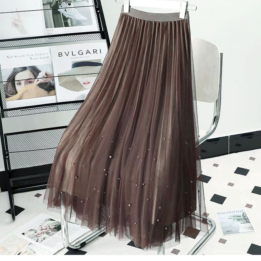 Váy nữ thiết kế độc đáo, đơn giản phù hợp với phong cách thời thượng, màu trắng tinh tế