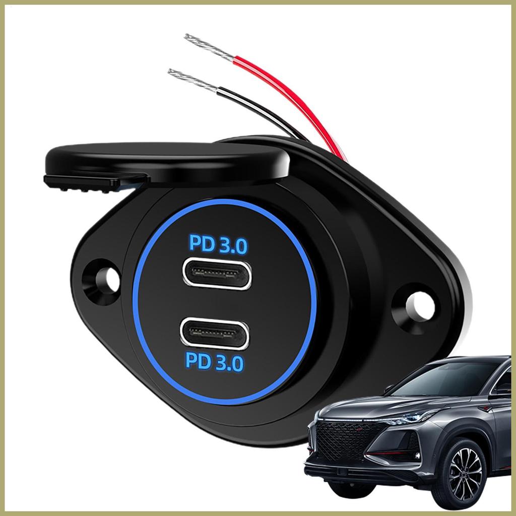 Ổ cắm sạc USB chống nước trên ô tô, sạc nhanh cho điện tử ô tô abrtedvn