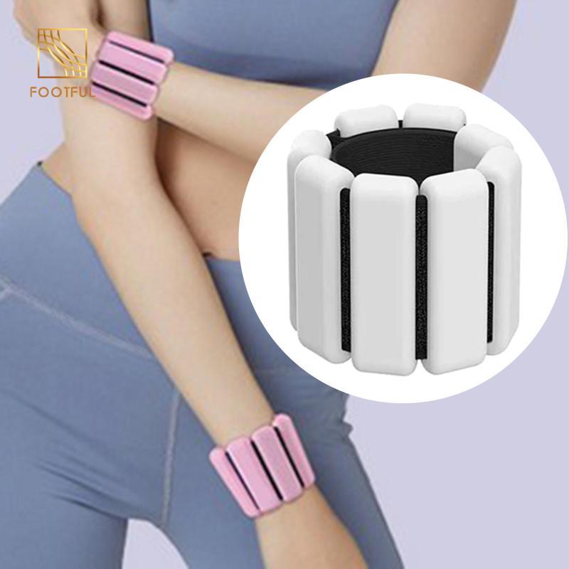 Trọng lượng cổ tay và mắt cá chân điều chỉnh được | Phù hợp yoga, khiêu vũ và các bài tập khác | Mỗi quả nặng 1 pound