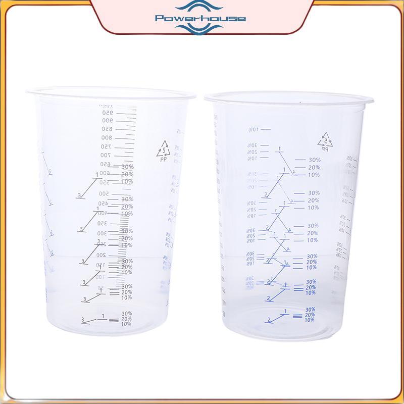 POWER 10 Chiếc Cốc Trộn Sơn Hiệu Chỉnh Cốc Trộn Sơn Nhựa 1000Ml Chậu Trộn Để Trộn Chính Xác Sơn Và Chất Lỏng.