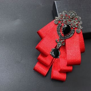 SEREIP Bowtie, Thắt Nơ Kim Cương Polyester, Phụ Kiện Trâm Cài Vải Pha Lê Cổ Hoa Phụ Kiện Nữ