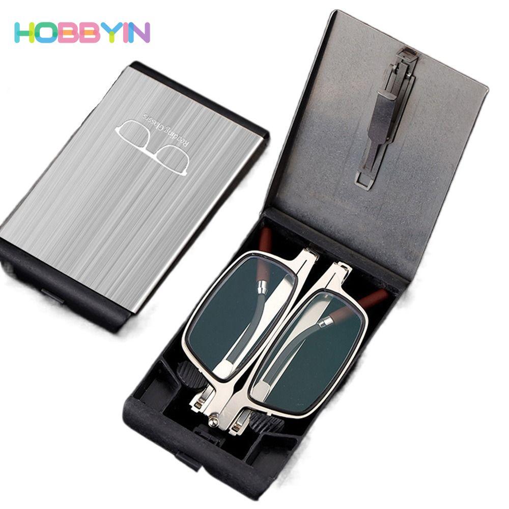 Kính đọc sách chống ánh sáng xanh HOBBYIN với giá đỡ điện thoại kim loại siêu nhẹ, phù hợp cho cả nam và nữ