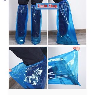 ( COMBO 10 ĐÔI )  Ủng Đi Mưa Bọc Giày Nilon Tái Sử Dụng Được Tiện Dụng