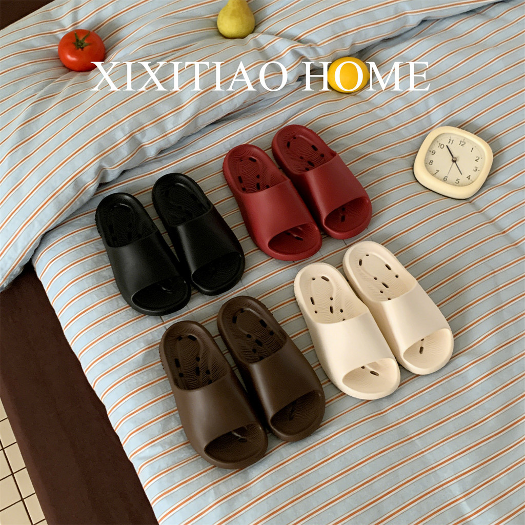 XIXITIAO Dép Dép Chống Trơn Trượt Cặp Đôi Nhà Mùa Hè Thoải Mái Phòng Tắm Nam Nữ