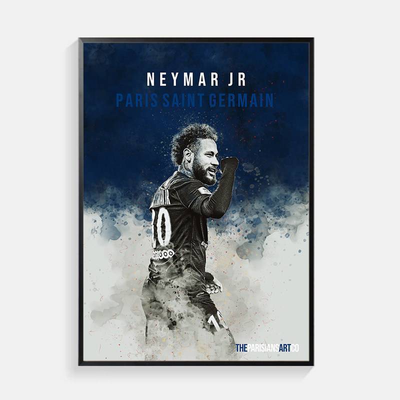 Messi Ronaldo Neymar Mbappe Ngôi Sao Bóng Đá Canvas Nghệ Thuật Treo Tường Không Khung Poster Trang Trí Phòng Khách Phòng Ngủ