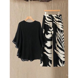 <![CDATA[Quần áo plus size nữ mới, chất liệu voan thời trang]]>