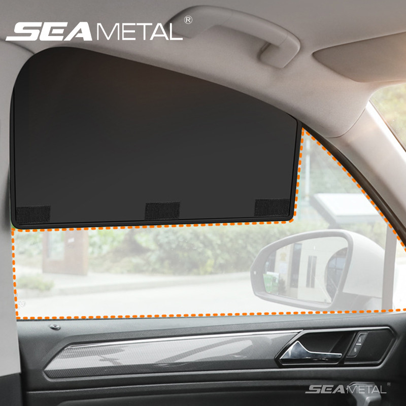 SEAMETAL Tấm che nắng cửa sổ ô tô từ tính có thể tháo rời Mối nối bên rèm cửa sổ ô tô Kính chống nắng Rèm che nắng