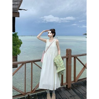 Đầm A-Line thiết kế mới mùa hè, phong cách Pháp nhẹ nhàng, đầm vest nữ, đầm dài thanh lịch