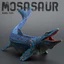 HT3 Lớn Cứng PVC Khủng Long Mô Hình Thực Tế Mosasaurus T-Rex Spinosaurus Kỷ Jura Nhân Vật Hành Động TH3