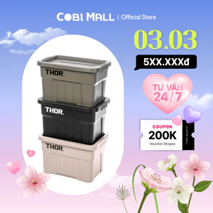 [Hỏa tốc HCM] Thùng đựng đồ Thor có nắp, nhựa PP cao cấp 22L - TRUST