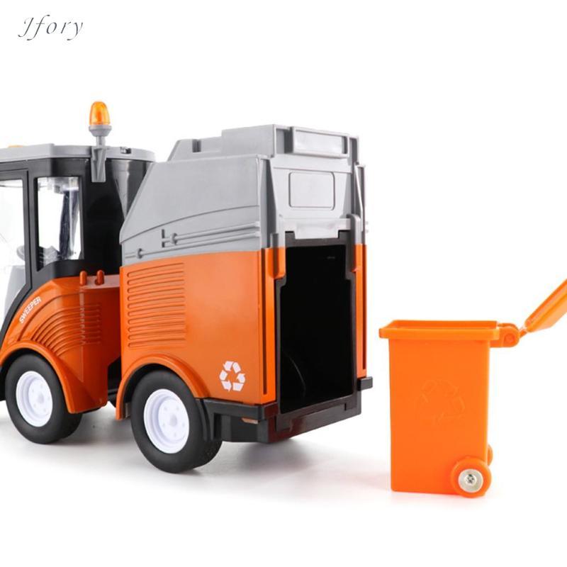 Jfory Quét Đường Xe Rác Xe Mô Phỏng Mô Hình Kỹ Thuật Ô Tô Đồ Chơi Trẻ Em