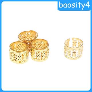 Gói 100 9mm Dreadlocks Xoắn Bím Hạt Dreads Trang Trí Vòng Đeo Tóc