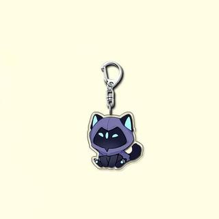 Game VALORANT Omen Cat Cosplay Keychain Acrylic Ornament Key Chain Pendant Keyring Figure Accessories Cute