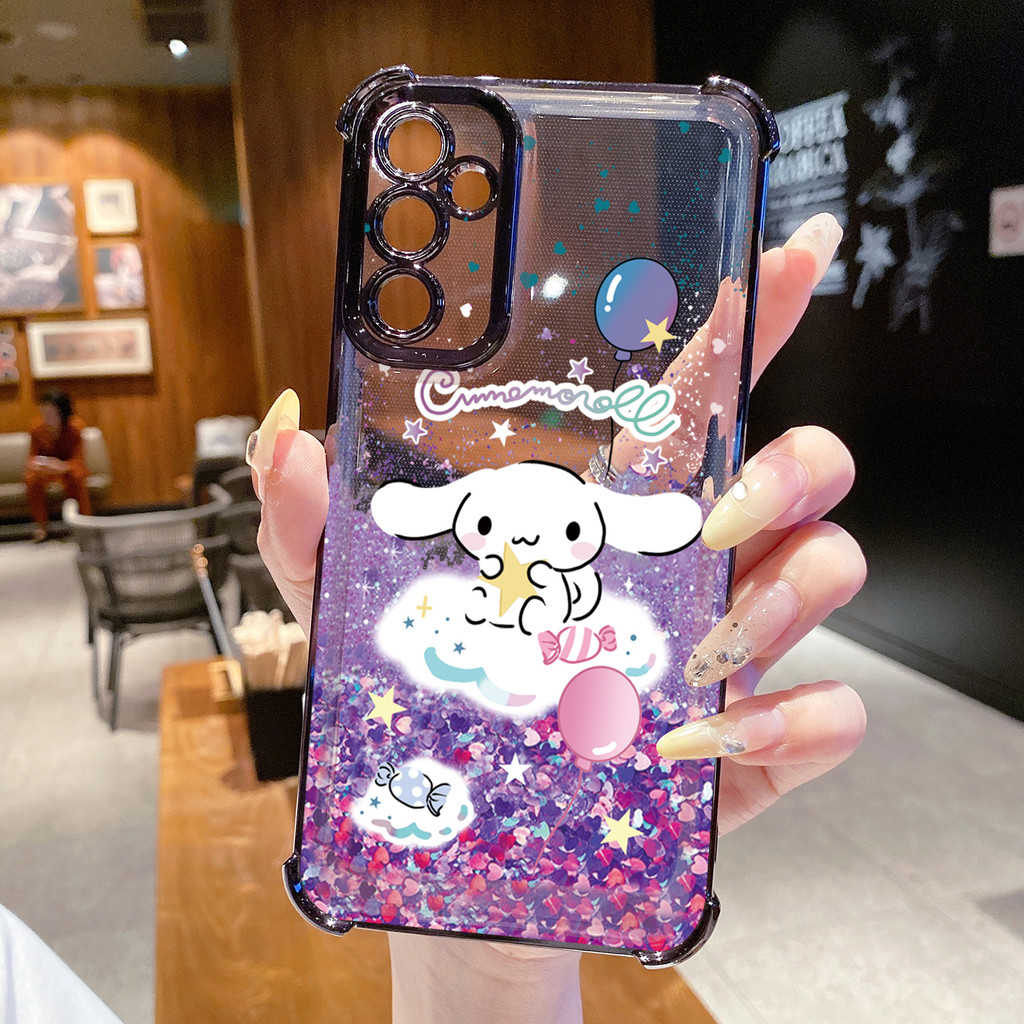 Tương thích với Samsung Galaxy A17 A07 A15 A05 A35 A55 A14 A34 A56 A36 A06 A16 Kuromi MY Melody Vỏ mạ trong suốt dễ thương Vỏ chống rơi FD