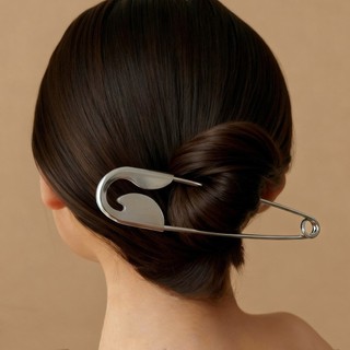 MKYCO Kim Loại Tóc Barrettes, Kích Thước Lớn Tối Giản Hình Học An Toàn Móng Vuốt Tóc, Đơn Giản Bạc Cố Định Phù Hợp Với Trâm Cài Phụ Kiện Tóc Cho Mũ Quà Tặng