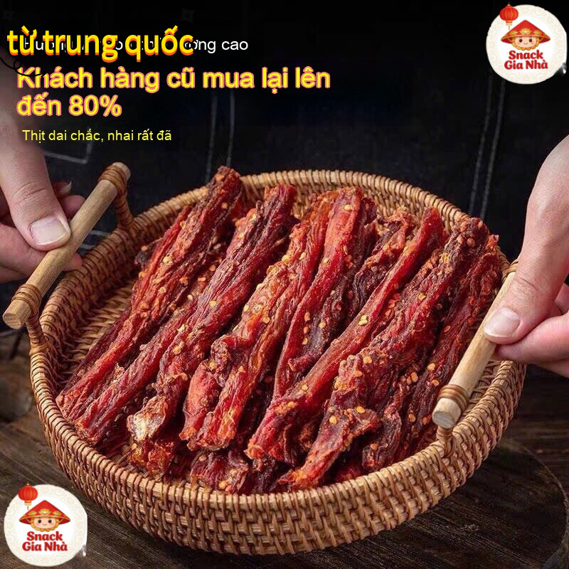 Thịt khô treo gió thịt khô chuẩn vị Tứ Xuyên Trung Quốc xé tay đồ ăn vặt đặc sản
