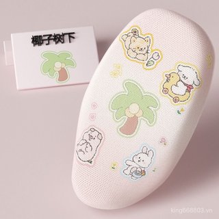 Pin Ghế Ô Tô Đuôi Nguồn Xanh Mới Nitto Cách Tổ Ong Lưới Điện Thoáng Khí Ghế Bảo Vệ Phụ Kiện D1ET