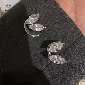 Kẹp Tai Zircon Lấp Lánh Cho Cô Dâu, Trang Sức Cưới Mina