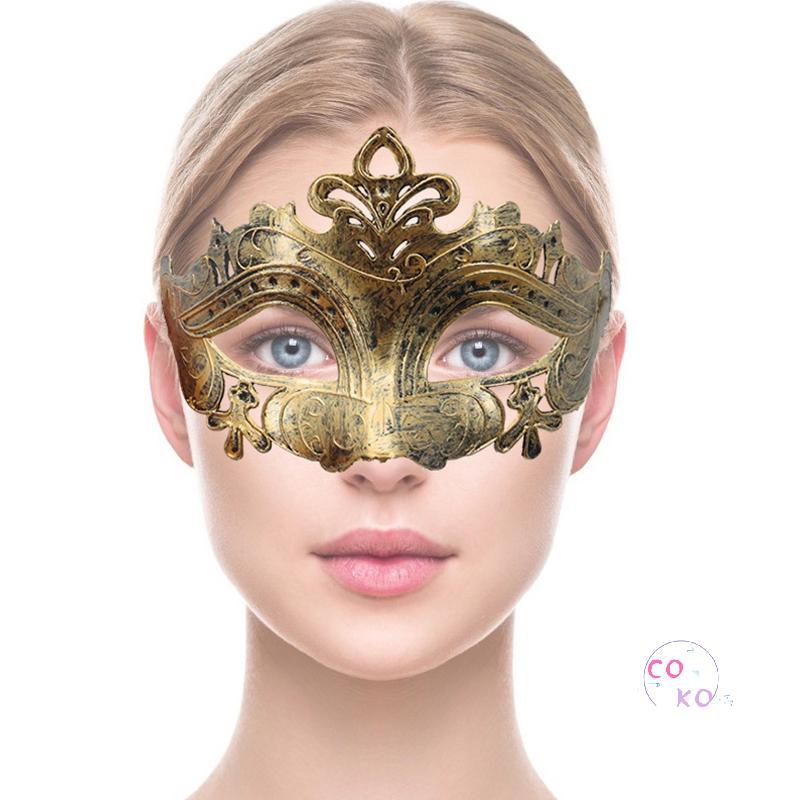 Mặt nạ Halloween bằng nhựa cho nam và nữ, thiết kế nửa mặt đẹp, phù hợp cho bữa tiệc